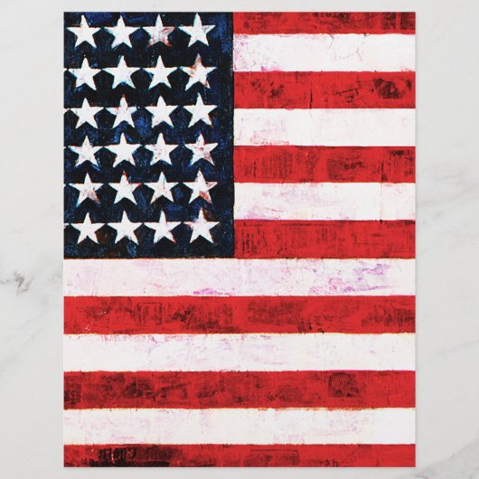 Papier Bannière étoilée - Drapeau américain (Devant)