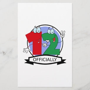 Papier Bannière officielle 12 Anniversaire