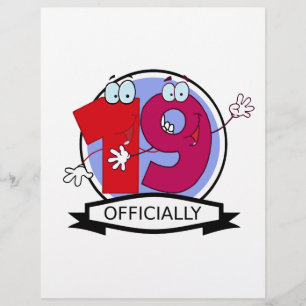 Papier Bannière officielle 19 Anniversaire