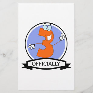 Papier Bannière officielle 3 Anniversaire