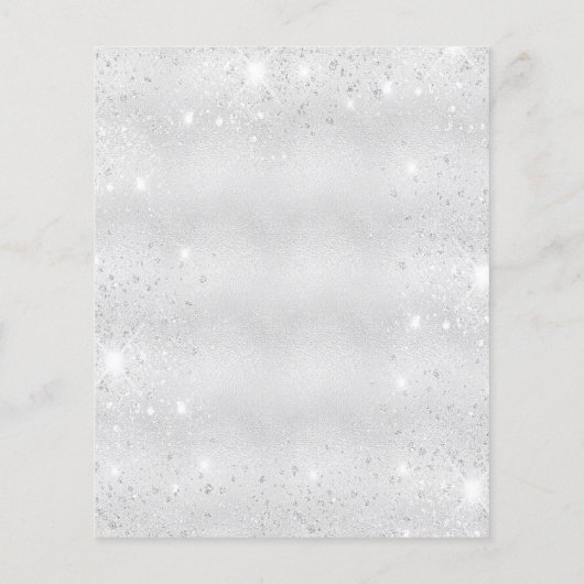 Papier Baptême bleu argent parties scintillant garçon cro (Dos)