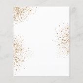 Papier Baptême budget eucalyptus or jumeaux invitation (Dos)