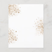 Papier Baptême budget eucalyptus vert croix or (Dos)