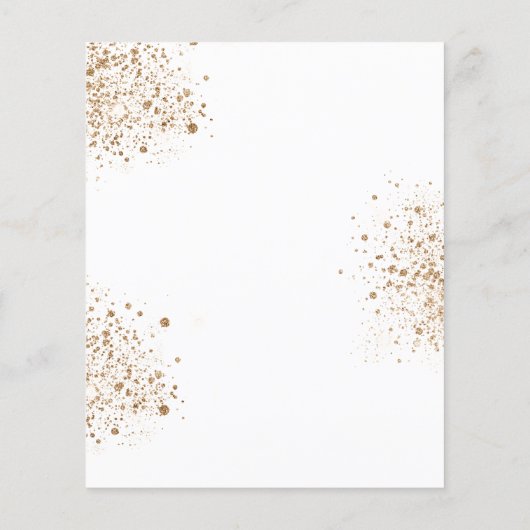 Papier Baptême budget eucalyptus vert croix or (Dos)