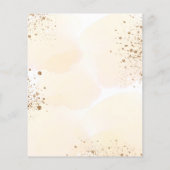 Papier Baptême budget tournesol eucalyptus parties scinti (Dos)