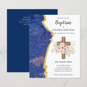 Papier Baptême BUDGÉTAIRE Bautizo Bautismo INVITATION