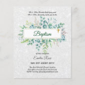 Papier Baptême BUDGÉTAIRE Bautizo Bautismo Invitations VE (Devant)