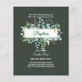 Papier Baptême BUDGÉTAIRE Bautizo Bautismo Invitations VE (Devant)