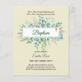 Papier Baptême BUDGÉTAIRE Bautizo Bautismo Invitations VE (Devant)