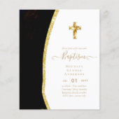 Papier Baptême BUDGÉTAIRE Christening Communion INVITATIO (Devant)