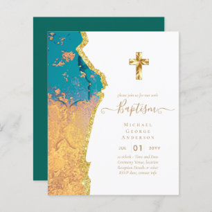 Papier Baptême BUDGÉTAIRE Christening Communion INVITATIO