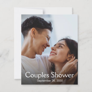 Papier Baptême de couple photo moderne LGBTQ à budget 