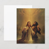 Papier Baptême de Jésus-Christ (Devant / Derrière)