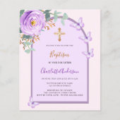 Papier Baptême des papillons rose rose rose violet (Devant)