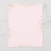 Papier Baptême eucalyptus or invitation blush (Dos)