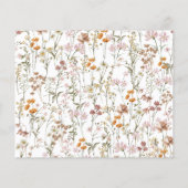 Papier Baptême fleur sauvage Jardin Photo En Fleur (Dos)