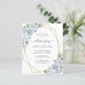 Papier Baptême floral poussiéreux (Debout devant)