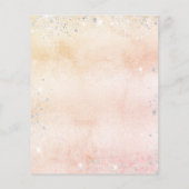 Papier Baptême rose or floral eucalyptus invitation (Dos)