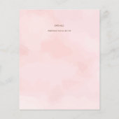 Papier BAPTISME Élégant BUDGET Invitation rose (Dos)