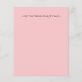 Papier BAPTISME Élégant pastel rayé Pink Cross Budget (Dos)