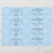 Papier Bar à savon bleu clair moderne Wrapper Bellyband É (Devant)