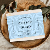 Papier Bar à savon bleu clair moderne Wrapper Bellyband É