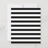 Papier Bar Bat Mitzvah Black White Stripe Thank You Note (Dos)