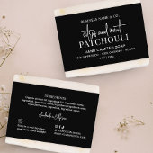 Papier Bar Shampooing noir moderne ou Étiquette Soap Bell