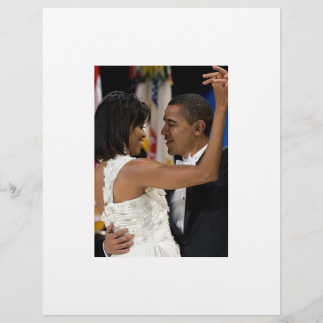 Papier Barack et Michelle Obama (Devant)