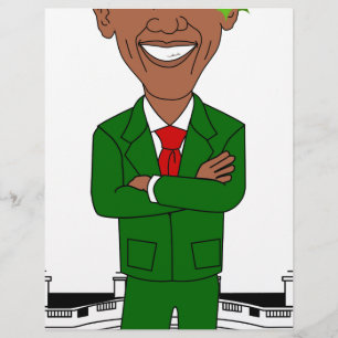Papier barack obama santa claus