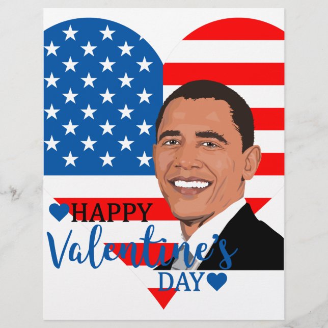 Papier barack obama valentin (Devant)