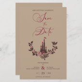 Papier Barato de hadas Romántico Castillo de Garland Boda (Devant / Derrière)