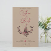 Papier Barato de hadas Romántico Castillo de Garland Boda (Debout devant)