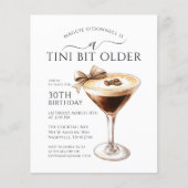 Papier BARGAIN A Tini Bit Martini plus âgé 30e anniversai (Devant)