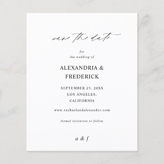 Papier Bargin Instant Photo Black Chic Enregistrer la dat (Dos)