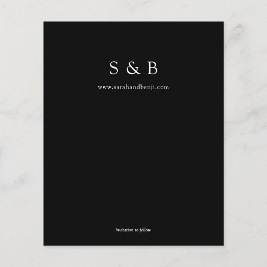 Papier Bargin Photo & Typographie Enregistrer la date Noi (Dos)