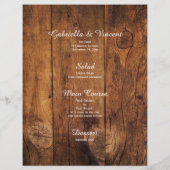 Papier Barne Rustique Mariage campagnard en bois de Birch (Dos)