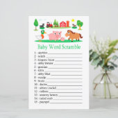 Papier Barnyard Baby jeu de brouillage de mot (Debout devant)