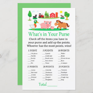 Papier Barnyard Ce qui est dans votre jeu de bourse
