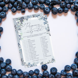 Papier Barre à bonbons de grossesse Blueberry   Jeu Baby 