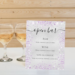 Papier Barre de scripts de parties scintillant violet arg