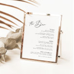 Papier Barre minimaliste moderne noir et blanc<br><div class="desc">Conçu pour coordonner avec pour la collection de Faire-part de mariage "Pure". Pour modifier les détails, cliquez sur "Détails". Pour déplacer le texte ou modifier la taille, la police ou la couleur, cliquez sur "Modifier à l'aide de l'outil de conception". Voir le lien de collection sur cette page pour voir...</div>