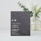 Papier BAS BUDGET Tout-en-1 moderne Gras Texte Mariage (Debout devant)