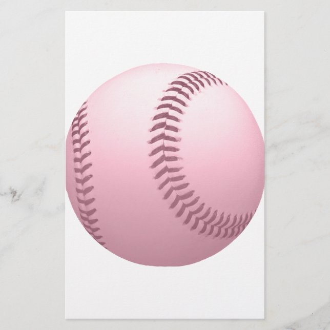 Papier Baseball couleur rose Pinkish (Devant)