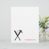 Papier Baseball croisé chauves-souris et casquette noir, (Debout devant)