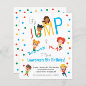 Papier Basic Fun Trampoline Park Sauter les Enfants Fête  (Devant / Derrière)