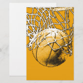 Papier Basket-ball Art pop (Devant / Derrière)