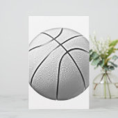 Papier Basket-ball noir et blanc (Debout devant)