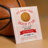Papier Basketball mignon et budget ruban Invitation d'ann