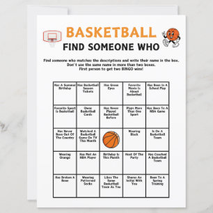 Papier Basketball Trouver Quelqu'Un Qui Joue